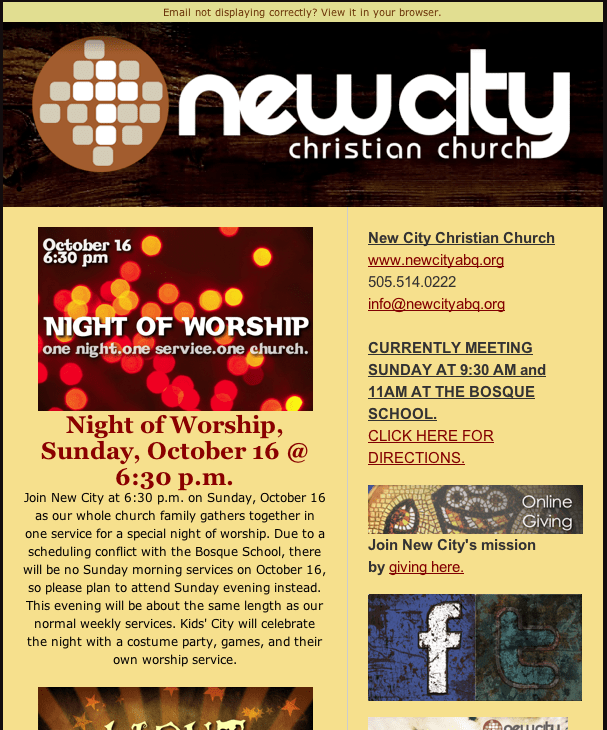 NewCityABQ Newsletter