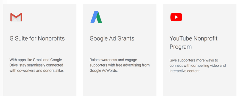 google for nonprofits